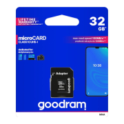 Goodram M1AA-0320R12 - karta pamięci 32GB microSDHC z adapterem SD